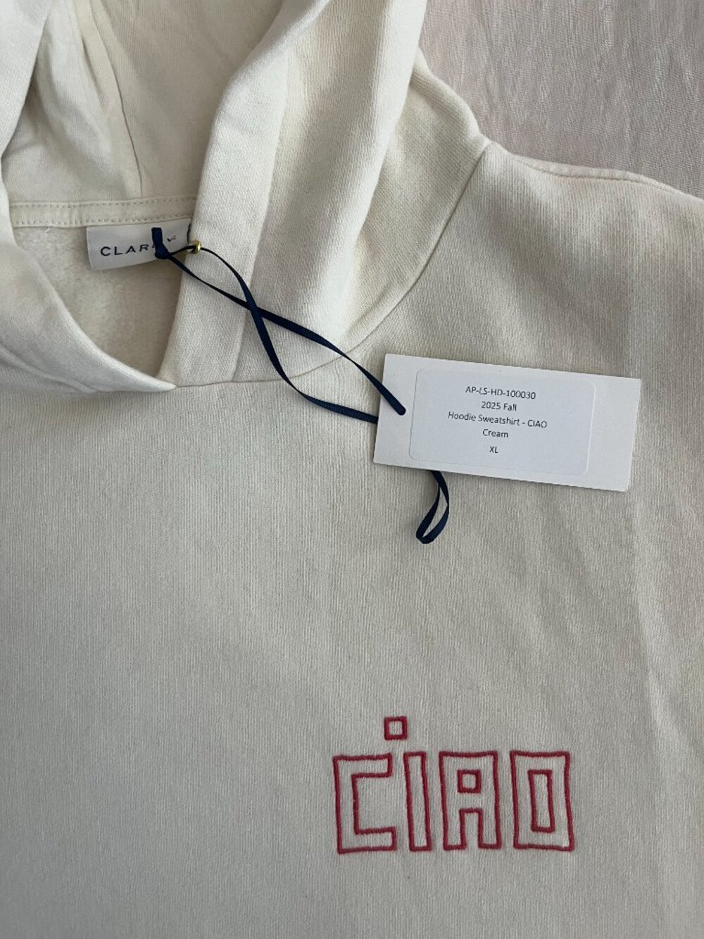 RARE - Clare V CIAO Hoodie NWT